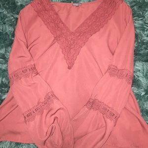 Charolette russe SMALL pink blouse